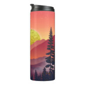 Crimson Mountains Landschap Thermosbeker (Geroteerd rechts)