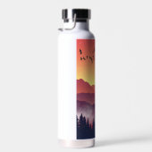 Crimson Mountains Landschap Waterfles (Rechts)