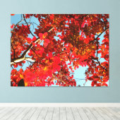 Crimson Myrtle #1 Canvas Afdruk (Insitu (Houten vloer))