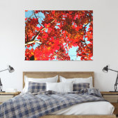 Crimson Myrtle #1 Canvas Afdruk (Insitu (Slaapkamer))