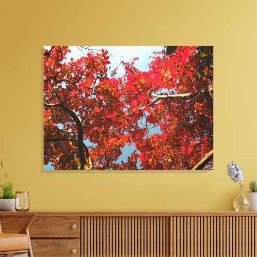 Crimson Myrtle #2 Canvas Afdruk (Insitu (Woonkamer))