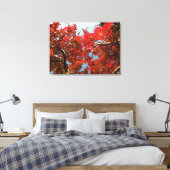 Crimson Myrtle #2 Canvas Afdruk (Insitu (Slaapkamer))