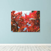 Crimson Myrtle #2 Canvas Afdruk (Insitu (Houten vloer))