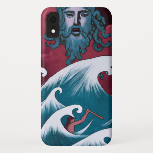 Crimson Neptune olieverfschilderij Case-Mate iPhone Case (Achterkant)