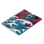 Crimson Neptune olieverfschilderij Notitieboek (Linkerzijde)