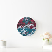 Crimson Neptune olieverfschilderij Ronde Klok (Huis)