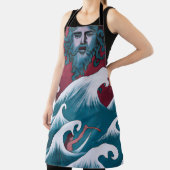 Crimson Neptune olieverfschilderij Schort (Insitu)