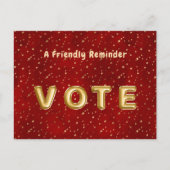 Crimson Nightfall Gold Star Illustration Briefkaart (Voorkant)