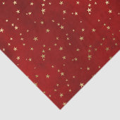 Crimson Nightfall Gold Star Illustration Tissuepapier (Detail)
