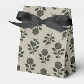 Crimson Nocturne Bloom Victoriaans Bedankdoosjes (Voorkant Zijde)