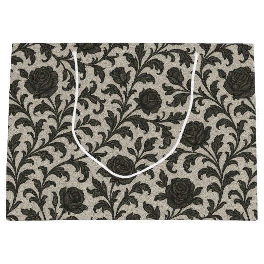 Crimson Nocturne Bloom Victoriaans Groot Cadeauzakje (Voorkant)