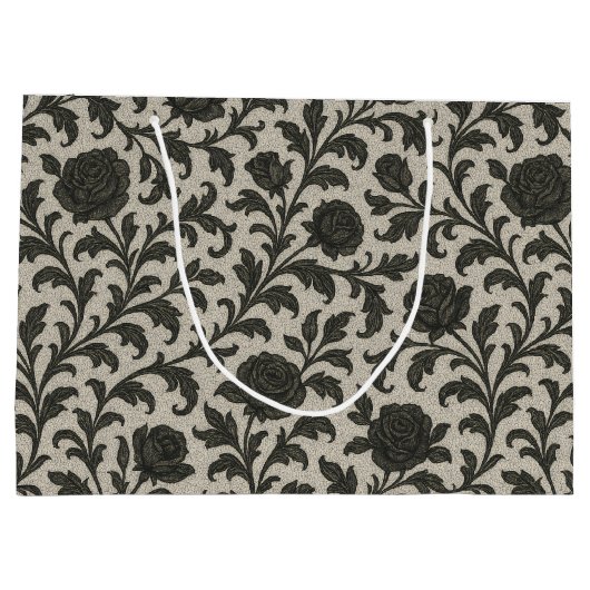 Crimson Nocturne Bloom Victoriaans Groot Cadeauzakje (Achterkant)