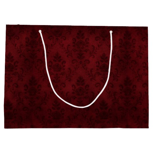 Crimson Nocturne Bloom Victoriaans Groot Cadeauzakje (Achterkant)