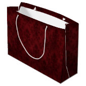Crimson Nocturne Bloom Victoriaans Groot Cadeauzakje (Achterkant Gekanteld)