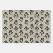 Crimson Nocturne Bloom Victoriaans Inpakpapier Vel (Voorkant 2)