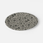 Crimson Nocturne Bloom Victoriaans Papieren Bordje (Gekanteld)