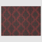 Crimson Nocturne Bloom Victoriaans Tissuepapier (Voorkant)