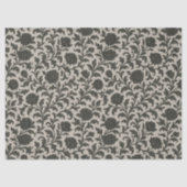 Crimson Nocturne Bloom Victoriaans Tissuepapier (Voorkant)