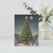 Crimson Noel Briefkaart (Staand voorkant)