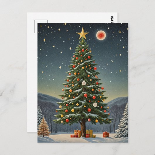 Crimson Noel Briefkaart (Voorkant / Achterkant)