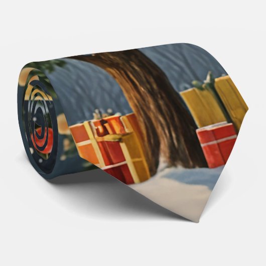 Crimson Noel Stropdas (Opgerold)