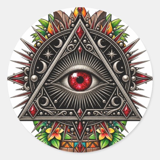 Crimson Obsidian Eye Sticker (Voorkant)