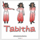 Crimson Ombre Danser #1 Sticker (Vel)