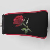 Crimson on Ebony: De enige rode roos, Golfheadcover (Voorkant)