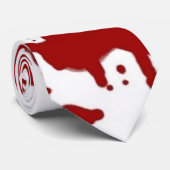 Crimson on White Stropdas (Opgerold)