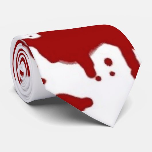 Crimson on White Stropdas (Opgerold)