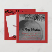 Crimson Ornament Christmas – Elegant Holiday Card Feestdagenkaart (Voorkant / Achterkant)