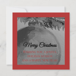 Crimson Ornament Christmas – Elegant Holiday Card Feestdagenkaart