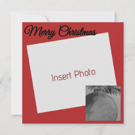 Crimson Ornament Christmas – Elegante vakantie Kaa Feestdagenkaart