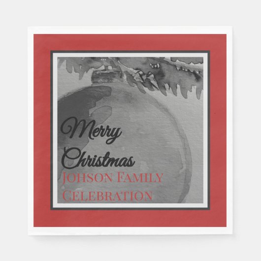 Crimson Ornament Christmas – Holiday Servet (Voorkant)