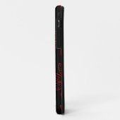 Crimson Pattern op zwart Case-Mate iPhone Case (Achterkant/links)