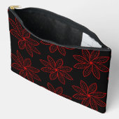 Crimson Pattern op zwart Etui (Open)