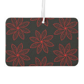 Crimson Pattern op zwart Luchtverfrisser (Achterkant)