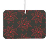 Crimson Pattern op zwart Luchtverfrisser (Voorkant)