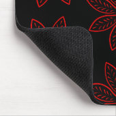 Crimson Pattern op zwart Muismat (Hoek)