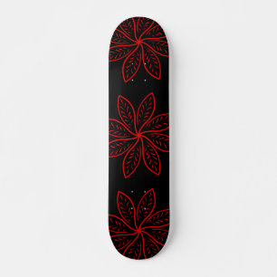 Crimson Pattern op zwart Persoonlijk Skateboard