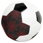 Crimson Pattern op zwart Voetbal (Drie kwart)