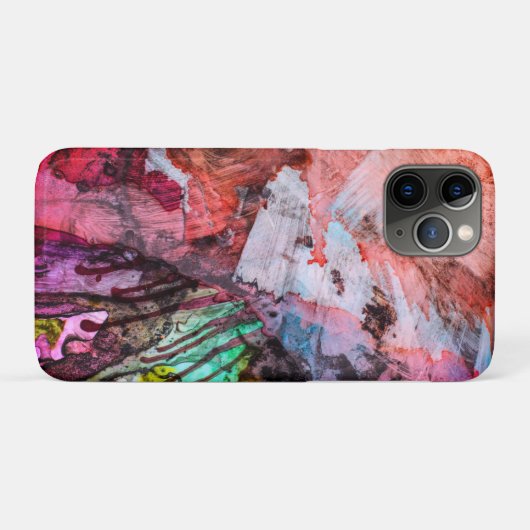 Crimson-penseelstreek Case-Mate iPhone Case (Achterkant (horizontaal))