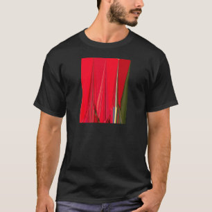 Crimson Petal Symphony: Een rood design meesterwer T-shirt