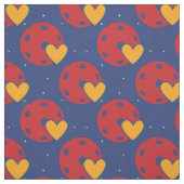 Crimson Pickleball en geel hart - aangepaste groot Stof (Swatch)