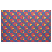 Crimson Pickleball en geel hart - aangepaste groot Stof (Fat Quarter)