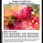 Crimson & Pink Alcohol Ink + Gold EA4L Decoupage Tissuepapier