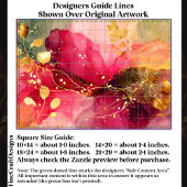 Crimson & Pink Alcohol Ink + Gold EA4R Decoupage Tissuepapier