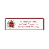 Crimson Poinsettia Boxed Red Etiket (Voorkant)