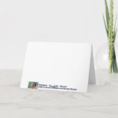 Crimson Poinsettia Merry Christmas Card Feestdagen Kaart (Achterkant)