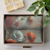 Crimson Poppy Dance Decoupage Tissuepapier (Geschenk)